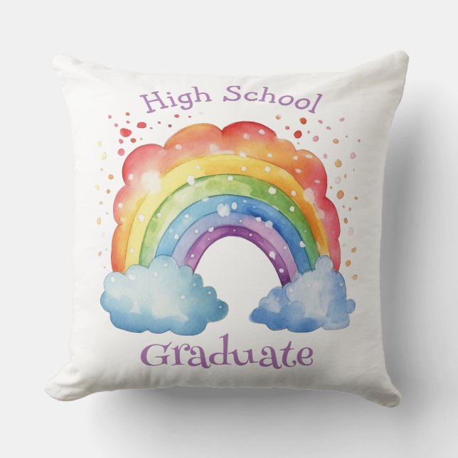 Coussin cadeau de fin d'études secondaires (Recto)