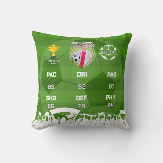 Coussin Cadeau De Football Personnalisé Pour Les Enfants,  (Recto)