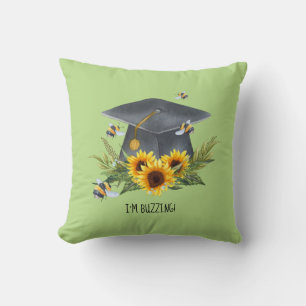 Coussin Cadeau de Graduation BEE - Fun Im Buzzing Personna