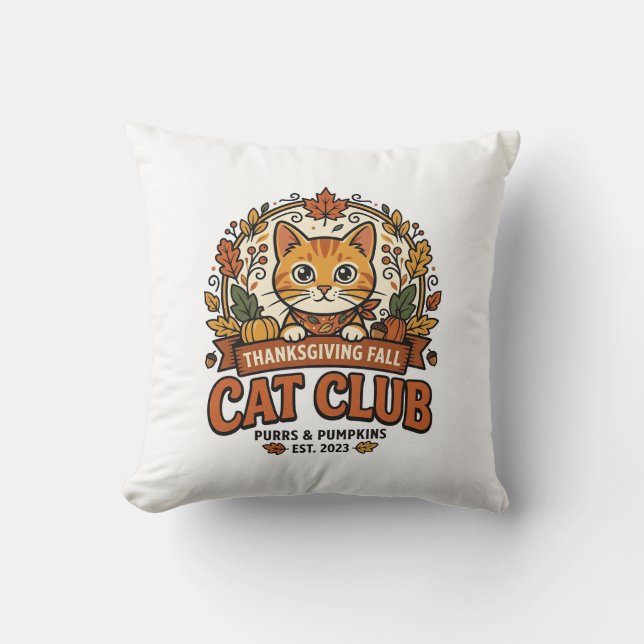 Coussin Cadeau de la fête d'Action de grâce d'automne pour (Recto)