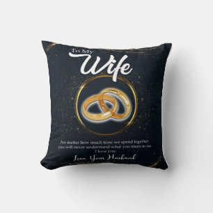 Coussin Cadeau de la Saint-Valentin pour ma femme personna