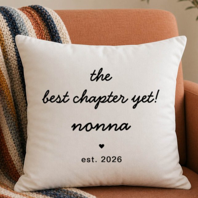 Coussin Cadeau de l'oreiller de Nonna | Meilleur chapitre  (Créateur téléchargé)