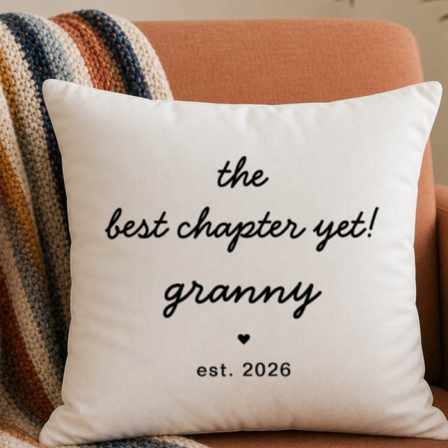 Coussin Cadeau de Mamie Pillow | Meilleur chapitre à ce jo (Créateur téléchargé)