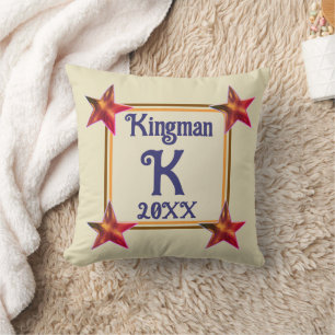 Coussin Cadeau de mariage de nouvelle maison avec initiale
