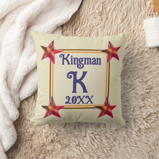 Coussin Cadeau de mariage de nouvelle maison avec initiale (Couverture)