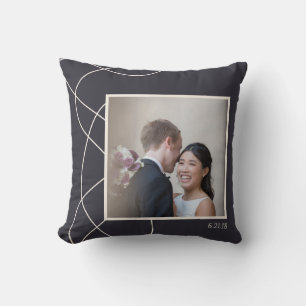 Coussin Cadeau de mariage personnalisé avec photo pour ann