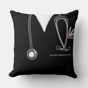 Coussin Cadeau de médecin personnalisé
