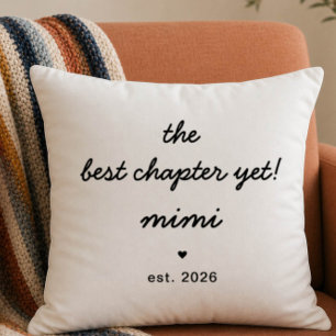 Coussin Cadeau de Mimi Pillow Meilleur chapitre à ce jou
