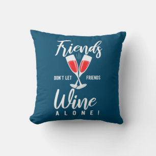 Coussin Cadeau de Noël   Ne laissez pas les amis boire du 