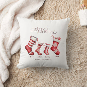 Coussin Cadeau de Noël personnalisé Joyeux Noël