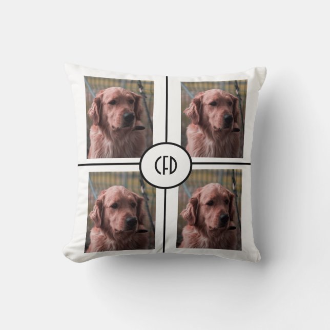 Coussin Cadeau de photo de chien pour propriétaire de chie (Recto)