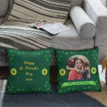 Cadeau de photo de famille du trèfle de la Saint-P