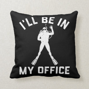 Coussin Cadeau de plongée plongée pour hommes amusant pl