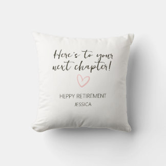 Coussin Cadeau de retraite personnalisé pour le chapitre s
