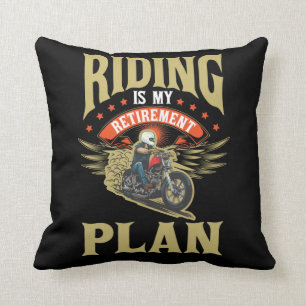Coussin Cadeau de retraite pour motocyclette pour père de