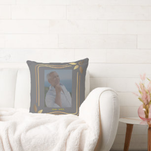 Coussin Cadeau de souvenir photo de sympathie élégant