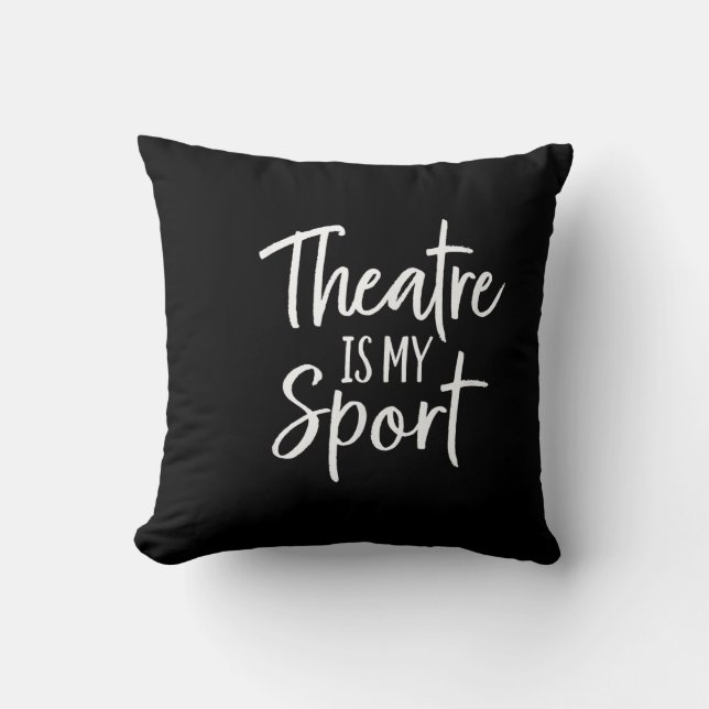 Coussin Cadeau de théâtre drôle pour acteurs (Recto)