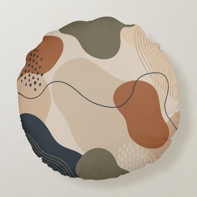 Coussin Cadeau Décoratif Formes Organiques Moderne (Dos)