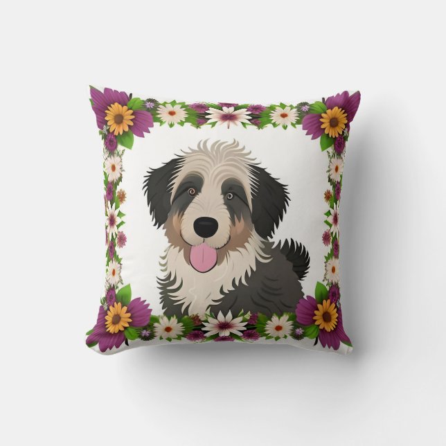 Coussin Cadeau Décoratif pour l'Amant des Animaux de Compa (Recto)