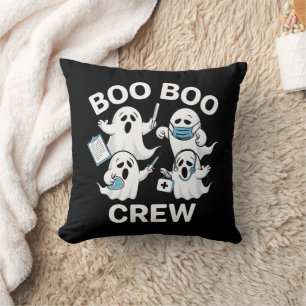Coussin Cadeau d'infirmière Halloween Équipe de bobos infi