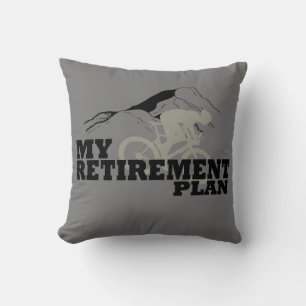 Coussin Cadeau drôle de cyclisme retraite retraité cyclist