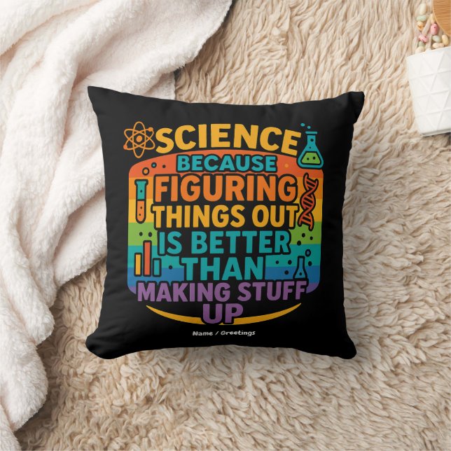 Coussin Cadeau drôle de science parce que comprendre les c (Couverture)