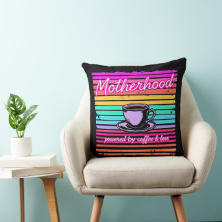 Coussin Cadeau Drôle pour les Mamans Café | Fête des Mères