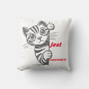 Coussin Cadeau drôle pour maman de chat Conception de ty