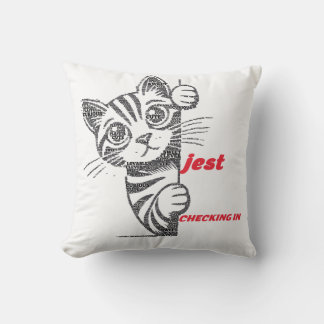 Coussin Cadeau drôle pour maman de chat | Conception de ty