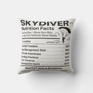 Coussin cadeau faits nutritionnels pour parachutis