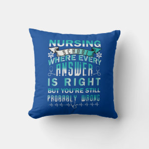 Coussin Cadeau infirmière École de soins infirmiers où c