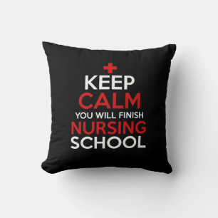 Coussin Cadeau infirmière Gardez Le Calme Vous Finirez