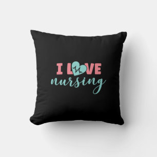 Coussin Cadeau infirmière   I Love Nursing