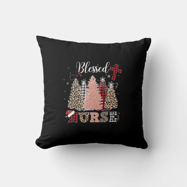 Coussin Cadeau infirmière | Infirmière bénie (Recto)