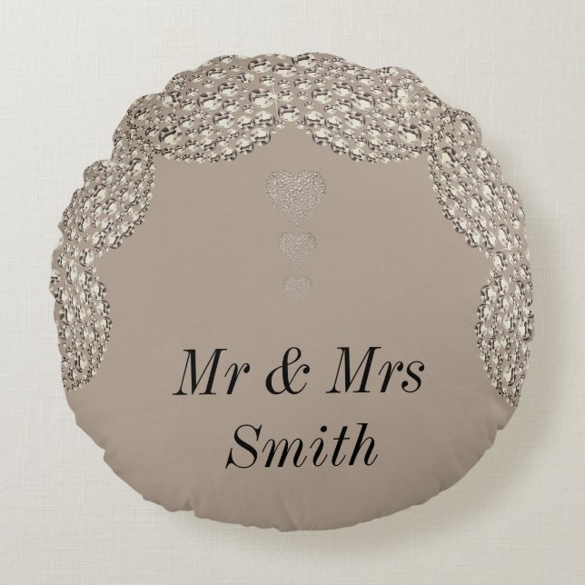 Coussin cadeau mariage inhabituel (Devant)