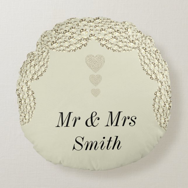 Coussin cadeau mariage inhabituel (Devant)