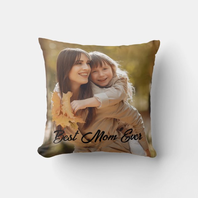 Coussin Cadeau personnalisé de la fête des mères (Recto)