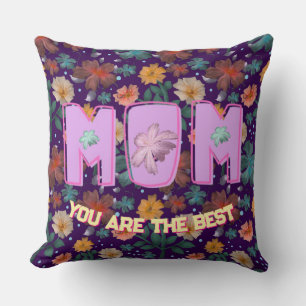 Coussin Cadeau personnalisé de la fête des mères pour le b