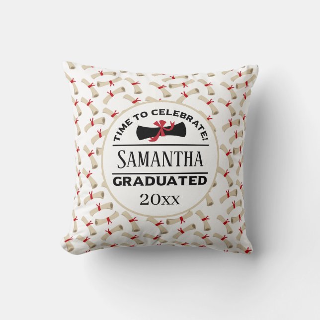 Coussin Cadeau personnalisé | Heure De Célébration (Recto)
