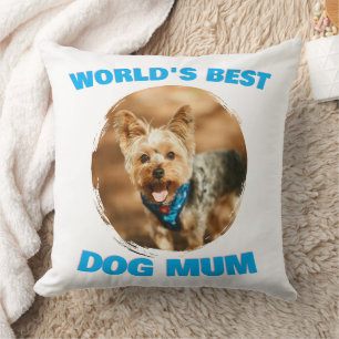 Coussin Cadeau personnalisé minimal meilleur chien chat ma