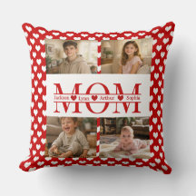Cadeau personnalisé minimaliste Cœur rouge Maman 4
