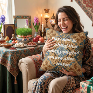Coussin Cadeau personnalisé pour le Nouvel An iranien Nowr