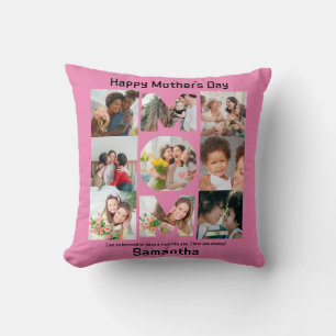 Coussin Cadeau personnalisé pour maman mère Fête 9 Photo C
