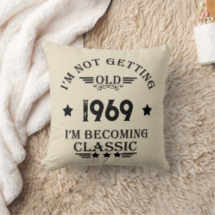 Coussin Cadeau personnalisé vintage 50e anniversaire