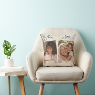 Coussin Cadeau photo de grand-mère et petite-fille Alors e