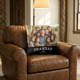 Coussin Cadeau photo de l'année de Papy EST Total des peti