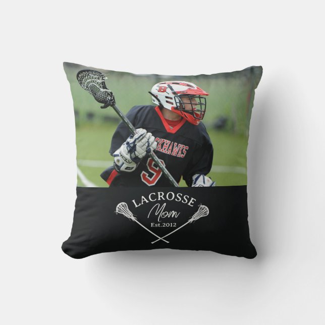 Coussin Cadeau photo de maman établie (Recto)