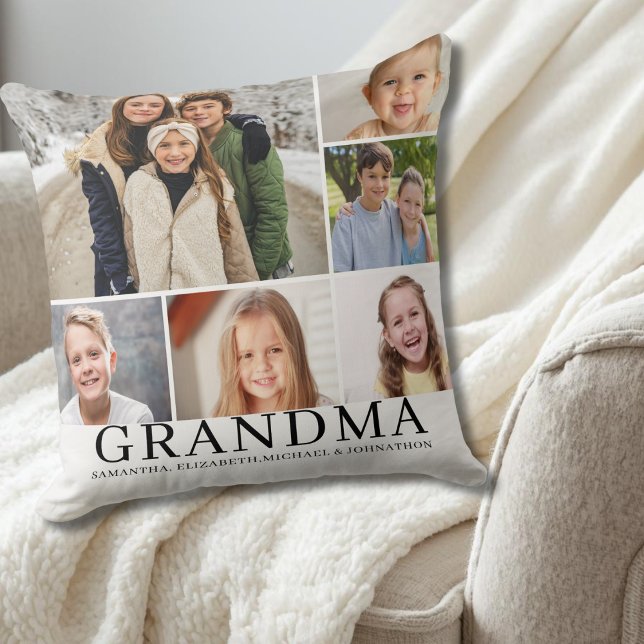 Coussin Cadeau photo Mamie 6 (Créateur téléchargé)