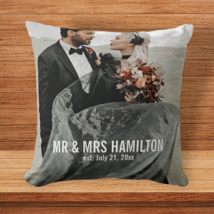 Coussin Cadeau photo Mariage personnalisé