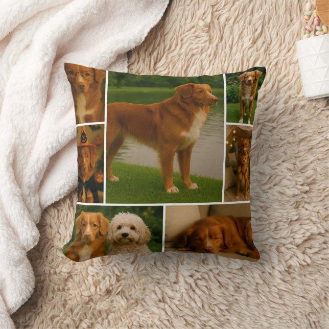 Coussin Cadeau photo moderne 8 photo Collage personnalisé (Couverture)